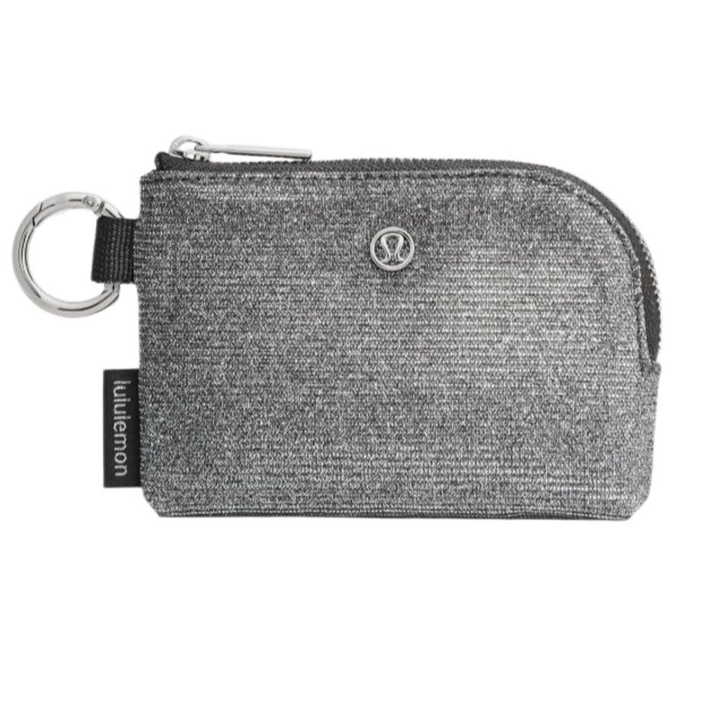 Clippable Card Pouch Glitter Dark Silver/Graphite Grey/Silver